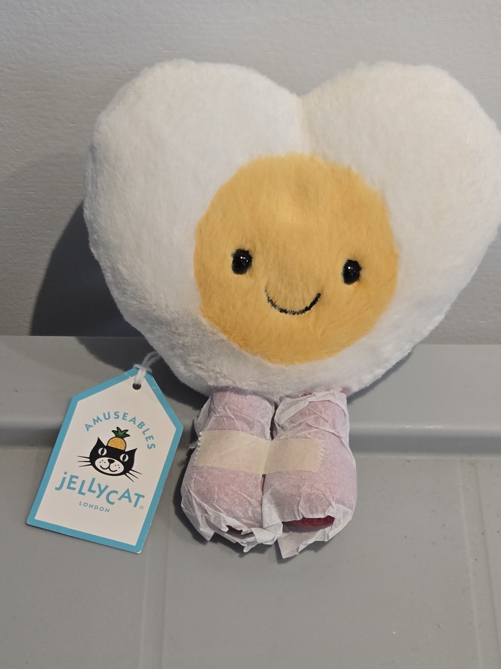 Jellycat Amuseables Heart Boiled Egg Valentines collection 2026 Authentic NWT